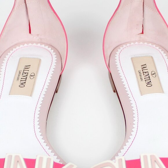 NEW VALENTINO GARAVANI Pink Leather Sandals, EU 37.5, From Office to Weekend - Picture 10 of 15